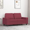 vidaXL Canap&eacute; &agrave; 2 places Rouge bordeaux 120 cm Tissu