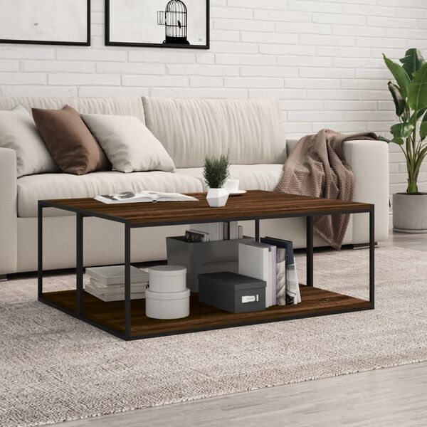 vidaXL &Eacute;tag&egrave;res murales 4pcs ch&ecirc;ne marron 100x40x1,5cm bois ing&eacute;nierie
