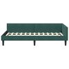 vidaXL Cadre de lit d'angle Vert fonc&eacute; 100 cm x 200 cm
