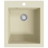 vidaXL &Eacute;vier de cuisine Granit Seul lavabo Beige