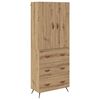 vidaXL Haut Armoire Ch&ecirc;ne artisanal 69,5 x 34 x 180 cm