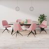 vidaXL Chaises &agrave; manger lot de 6 rose velours