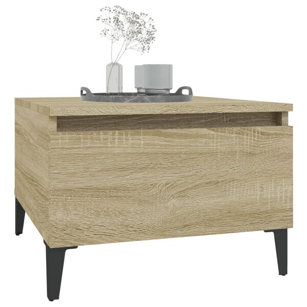 vidaXL Table d'appoint Chêne sonoma 50x46x35 cm Bois d'ingénierie