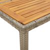 vidaXL Ensemble &agrave; manger de jardin et coussins 3 pcs gris rotin acacia