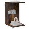 vidaXL Table d'appoint Ch&ecirc;ne fum&eacute; 40 x 35 x 60 cm Bois d'ing&eacute;nierie