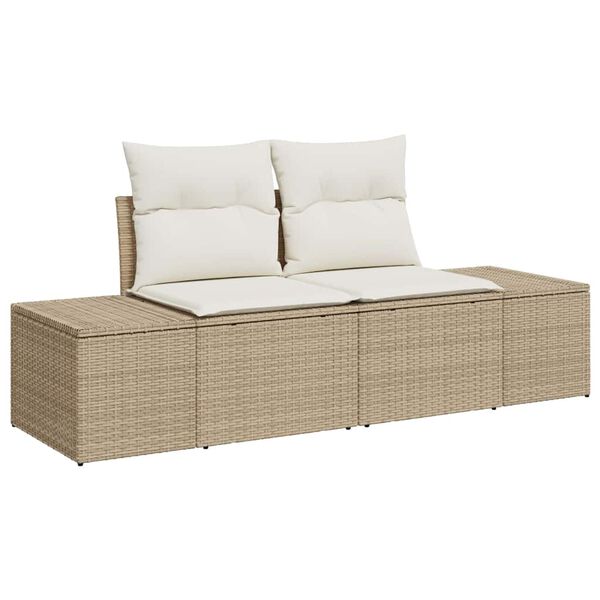 vidaXL Ensemble de salle &agrave; manger pour jardin 5 pcs Beige et cr&egrave;me