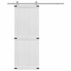 vidaXL Porte Corona Blanc 80 x 210 cm Bois d'ing&eacute;nierie