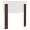 vidaXL T&ecirc;te de lit avec t&ecirc;te de lit Ch&ecirc;ne brun 80 cm Bois d'ing&eacute;nierie