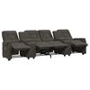 vidaXL Fauteuil de massage inclinable avec porte-gobelets 4 places