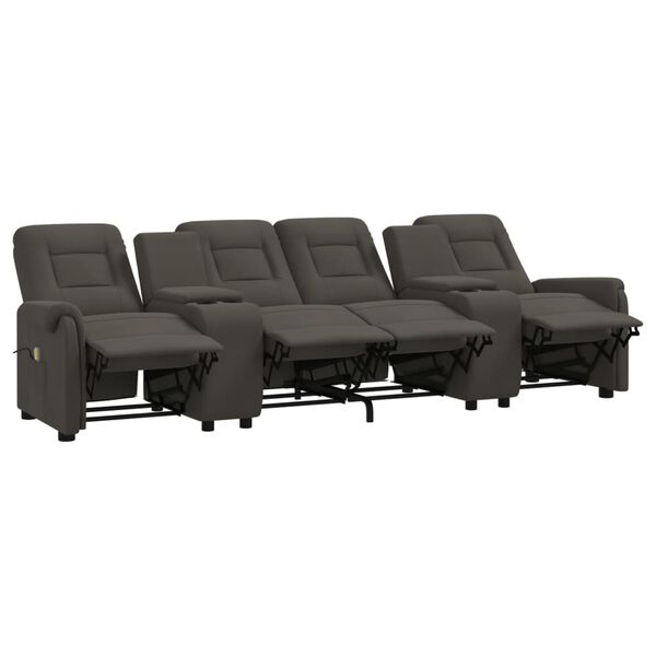 vidaXL Fauteuil de massage inclinable avec porte-gobelets 4 places