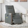vidaXL Fauteuil inclinable de massage &eacute;lectrique gris fonc&eacute; tissu