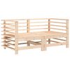 vidaXL Canap&eacute;s d'angle de jardin 2 pcs bois de pin massif