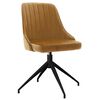 vidaXL Chaises &agrave; manger lot de 2 Marron Velours