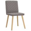 vidaXL Chaises &agrave; manger lot de 4 taupe tissu