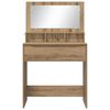 vidaXL Tables de maquillage pour chambre avec tiroir Ch&ecirc;ne artisanal