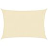 vidaXL Voile d'ombrage 160 g/m&sup2; Cr&egrave;me 2x2,5 m PEHD