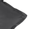 vidaXL Coussins de chaise &agrave; dossier haut lot de 4 anthracite m&eacute;lang&eacute;
