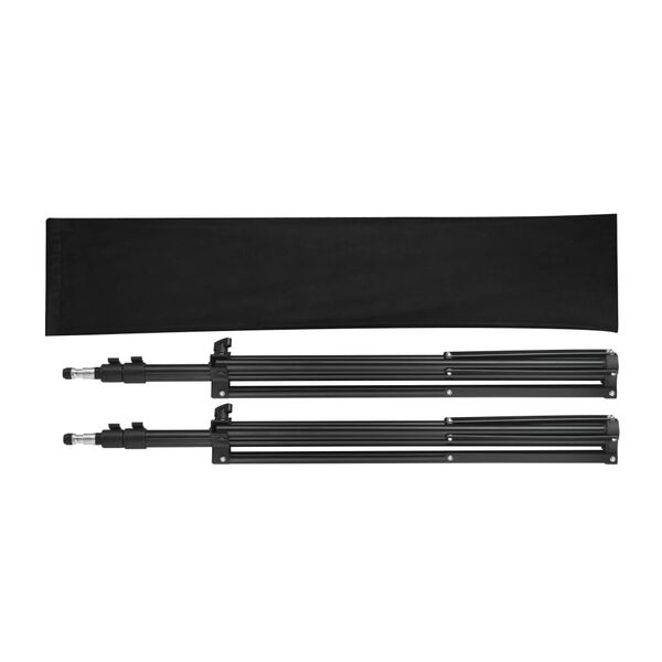 vidaXL Supports de lumi&egrave;re 2 pcs Hauteur 78-210 cm