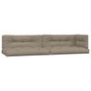 vidaXL Salon palette de jardin avec coussins 4pcs bois d'acacia massif