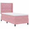 vidaXL Lit &agrave; ressorts avec matelas Rose 90 x 200 cm Velours