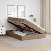 vidaXL Lit avec rangement et matelas Cappuccino 140 x 190 cm