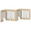 vidaXL Porte de chien pliable avec supports 4 pc Ch&ecirc;ne Sonoma 241 cm