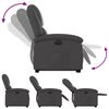 vidaXL Fauteuil inclinable électrique gris cuir véritable