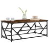 vidaXL Table basse Ch&ecirc;ne fum&eacute; 100x50x40 cm Bois d'ing&eacute;nierie