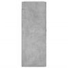 vidaXL Armoires murales 2 pcs gris b&eacute;ton 69,5x34x90 cm