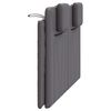 vidaXL Coussin de t&ecirc;te de lit Viana gris 140 cm similicuir