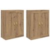 vidaXL Meuble mural 2 pc Ch&ecirc;ne artisanal 69,5 x 34 x 90 cm