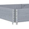 vidaXL Colliers de palette 3 pcs gris 150x50 cm bois de pin solide