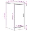 vidaXL Armoire de rangement de garage ch&ecirc;ne artisanal bois pin massif