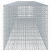 vidaXL Panier gabion avec couvercle 650x100x100 cm fer galvanisé