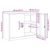 vidaXL Armoire de rangement Anthracite 90 x 40 x 70 cm Acier