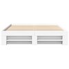 vidaXL Cadre de lit sans matelas blanc 160x200 cm bois d'ing&eacute;nierie