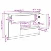vidaXL Buffet Ch&ecirc;ne Sonoma 100 x 30 x 65,6 Bois d'ing&eacute;nierie
