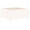 vidaXL Jardini&egrave;re blanc 82,5x82,5x39 cm bois massif de pin