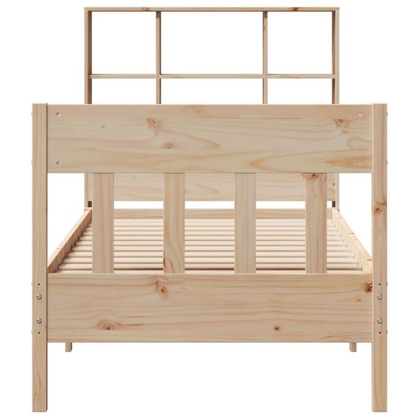 vidaXL Cadre de lit sans matelas 90x200 cm bois de pin massif