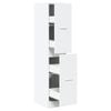 vidaXL Armoire d'apothicaire blanche 30 x 41 x 144,5 cm Bois d'ing&eacute;nierie
