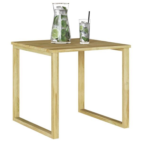 vidaXL table Naturel 50,5 x 50 x 46 cm Pin&egrave;de impr&eacute;gn&eacute;e