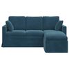 vidaXL Canap&eacute; Bleu Dimensions globales: 178 x 134 x 80 cm (l x P x H)