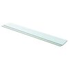 vidaXL Panneaux d'&eacute;tag&egrave;re 2 pcs Verre Transparent 110 x 15 cm