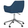vidaXL Chaises pivotantes &agrave; manger lot de 2 bleu tissu