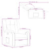 vidaXL Fauteuil inclinable Rouge bordeaux Similicuir