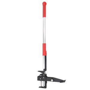 vidaXL D&eacute;sherbant rouge et argent&eacute; 99,5 cm aluminium anodis&eacute;