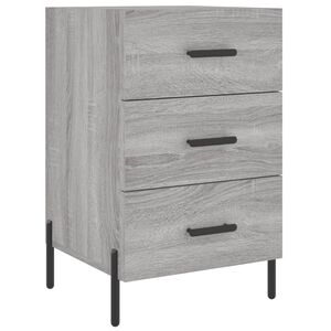 vidaXL Table de chevet sonoma gris 40x40x66 cm bois d'ing&eacute;nierie