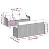 vidaXL Ensemble de canap&eacute; de jardin 7 pcs Beige et Gris clair