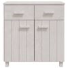 vidaXL Buffet HAMAR Blanc 79x40x80 cm Bois massif de pin
