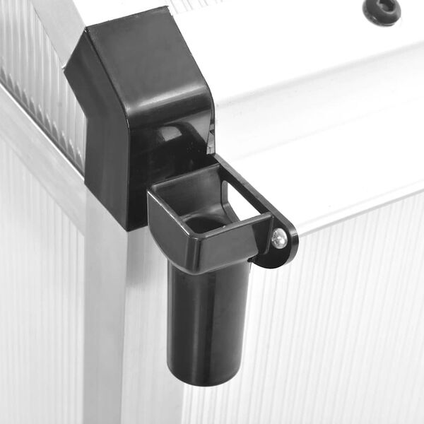 vidaXL Serre Aluminium 421x190x195 cm 15,6 m&sup3;
